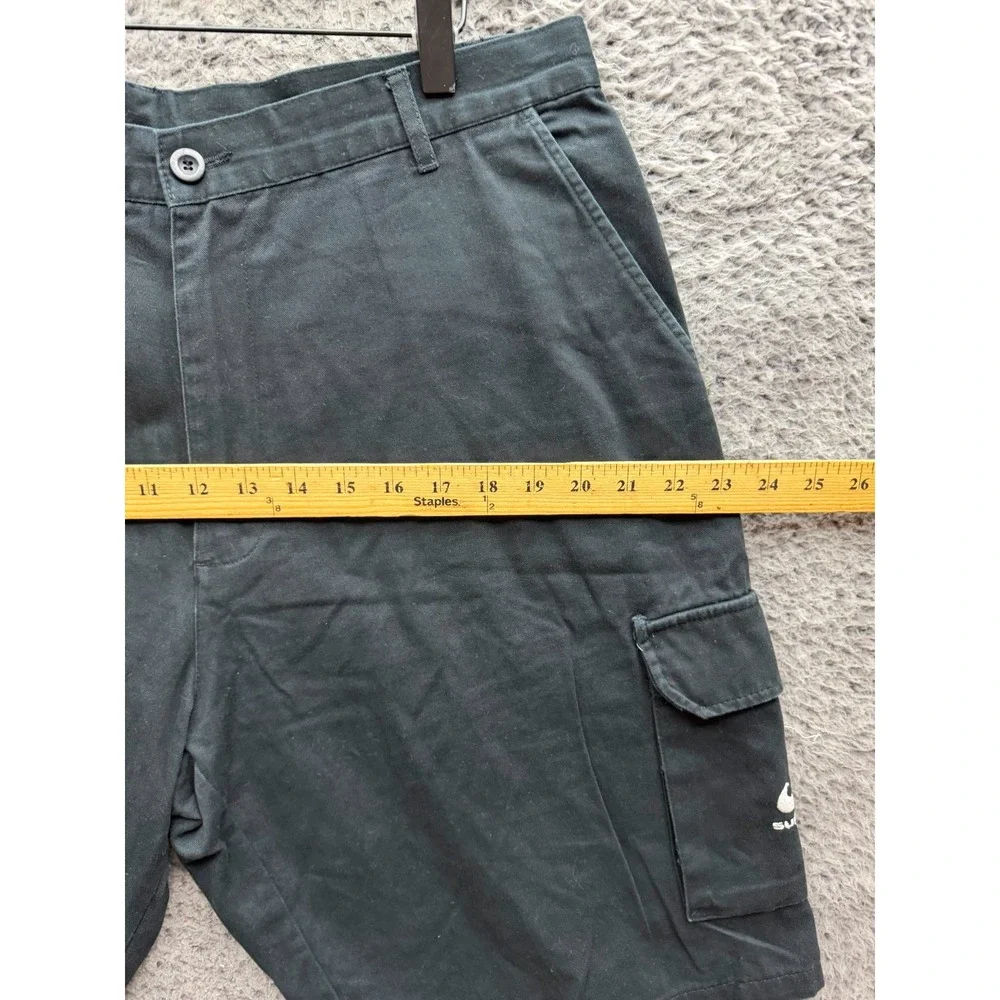 Y2k RTY Workwear Super Aguri F1 Team Baggy Cargo Shorts Black Mens Size L 34/36
